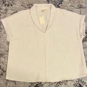 MELLODAY Silk blend boxy Blouse